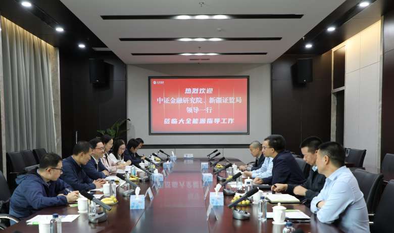 中證金融研究院、新疆證監局蒞臨新疆大全新能源調研指導  